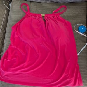 Hot pink tankini top
